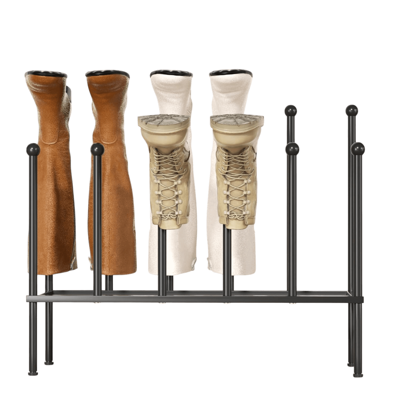 IRON POLE SHOES HOLDER (BLACK)